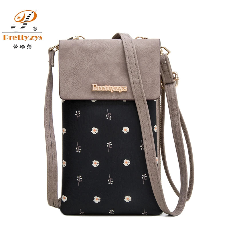 Wild Shoulder Messenger Bags Contrast Hasp PU Leather Small Bag