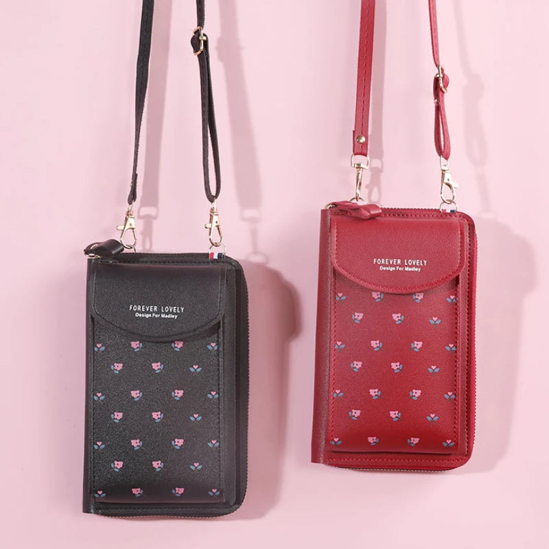 Women's Shoulder Bag Large Capacity Multifunctional Wallet Solid Crossbody