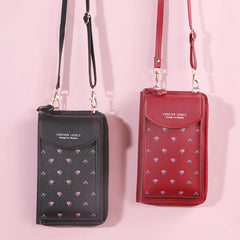 Women's Shoulder Bag Large Capacity Multifunctional Wallet Solid Crossbody