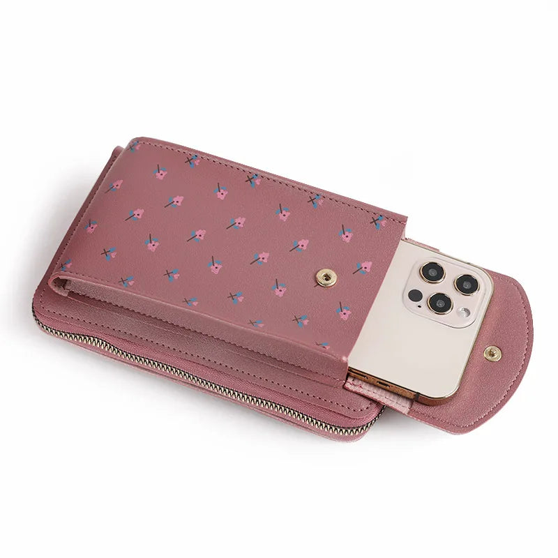 Women's Shoulder Bag Large Capacity Multifunctional Wallet Solid Crossbody
