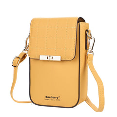 Matte Leather Crossbody Bag Mini Shoulder Messenger
