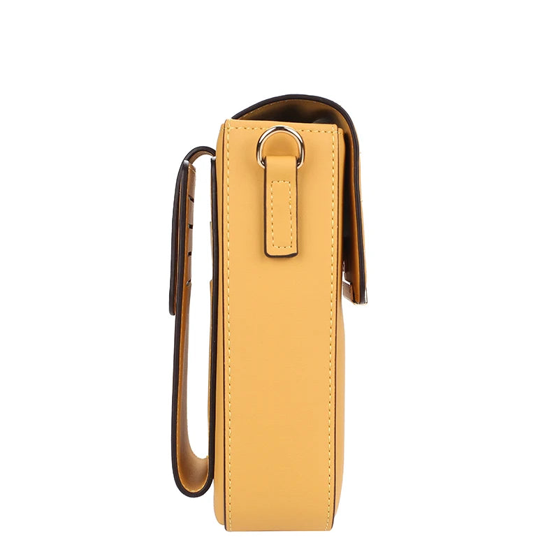 Matte Leather Crossbody Bag Mini Shoulder Messenger