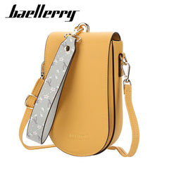 Small Crossbody Bag Women Mini PU Leather Shoulder Messenger Bag Yellow