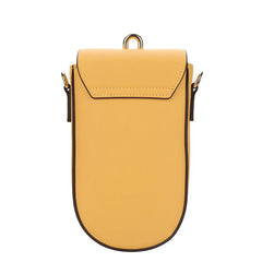 Small Crossbody Bag Women Mini PU Leather Shoulder Messenger Bag Yellow