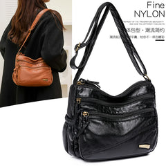 Soft Leather Women Shoulder Bag Crossbody Handbag Messenger Bag