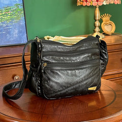 Soft Leather Women Shoulder Bag Crossbody Handbag Messenger Bag