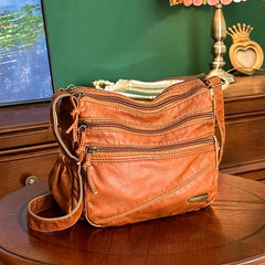 Soft Leather Women Shoulder Bag Crossbody Handbag Messenger Bag
