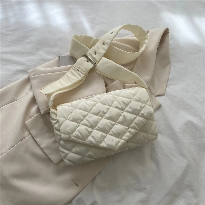 Quilted Shoulder Bag Winter Crossbody Handbag B546