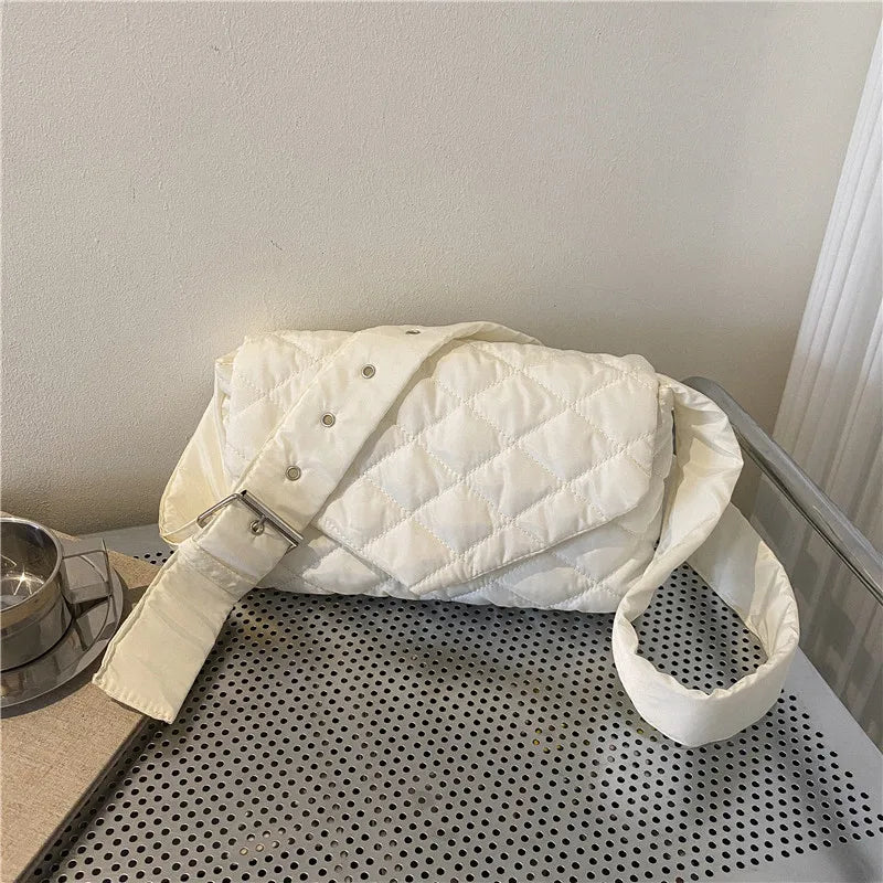 Quilted Shoulder Bag Winter Crossbody Handbag B546