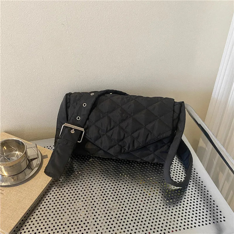 Quilted Shoulder Bag Winter Crossbody Handbag B546