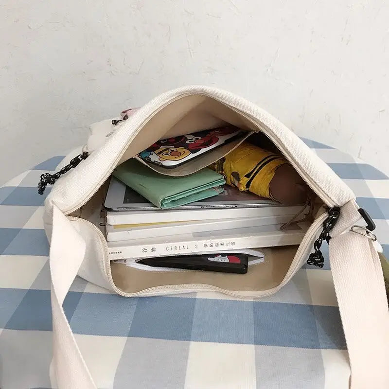 Japanese Harajuku Canvas Bag One-shoulder Messenger