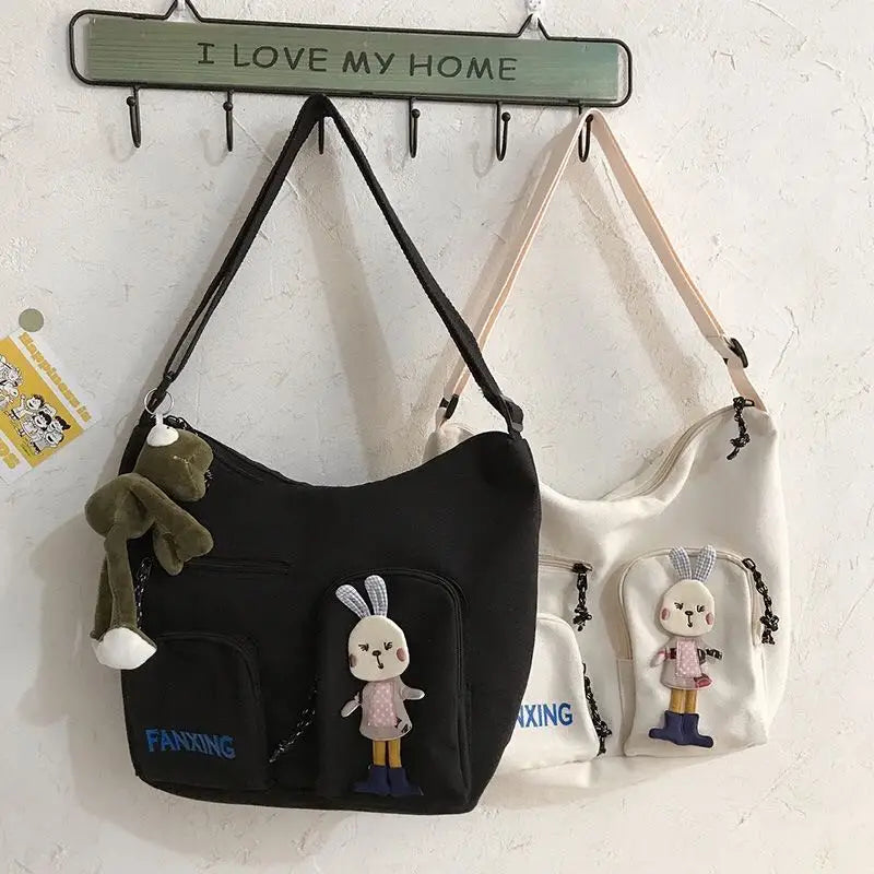 Japanese Harajuku Canvas Bag One-shoulder Messenger