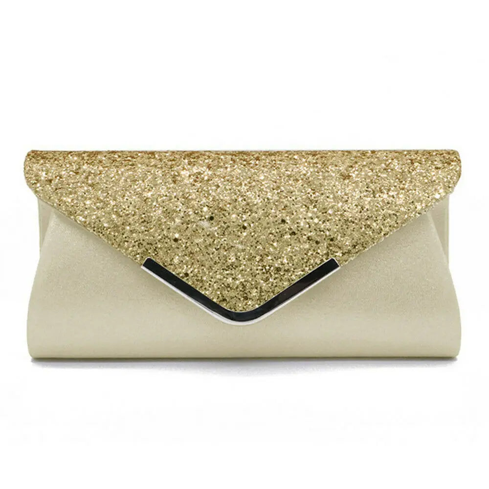 Sparkling Lady Sequins Clutch Bag for Weddings & Proms