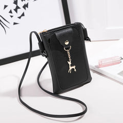 Mini Crossbody Bag for Women PU Leather Handbag Zipper