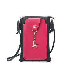 Mini Crossbody Bag for Women PU Leather Handbag Zipper