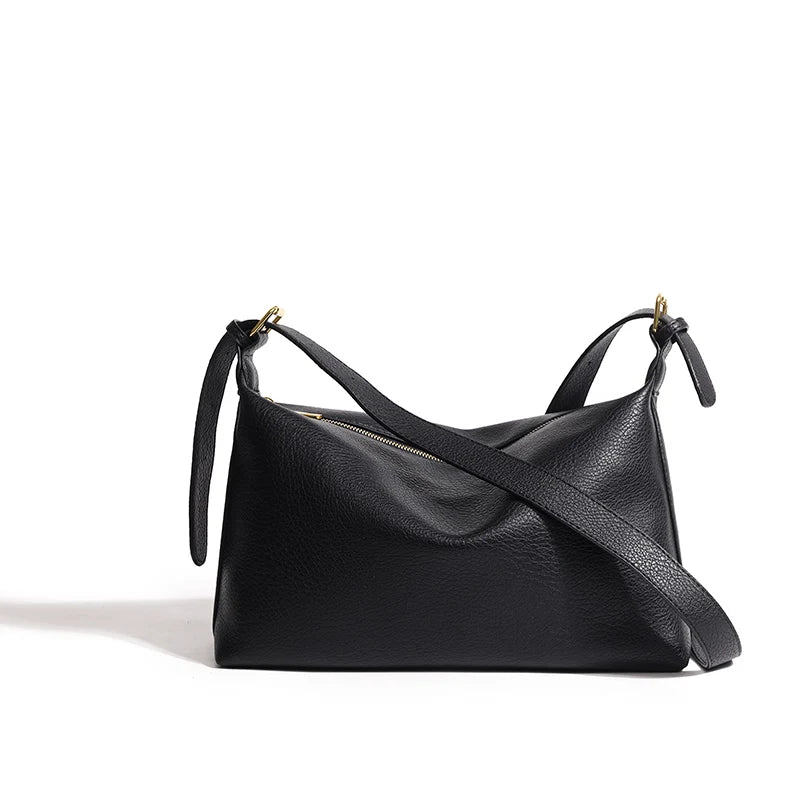 Women Shoulder Bags PU Leather Multi-function Zipper Big Pockets