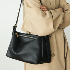 Women Shoulder Bags PU Leather Multi-function Zipper Big Pockets