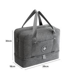 Waterproof Travel Bag with Wet Dry Separation Storage