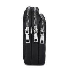 Nylon Shoulder Bag Womens Large-capacity Multi-purpose Solid Zipper Bags