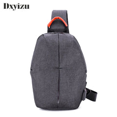 Unisex Casual Sports Headset Purse Nylon Messenger Bag