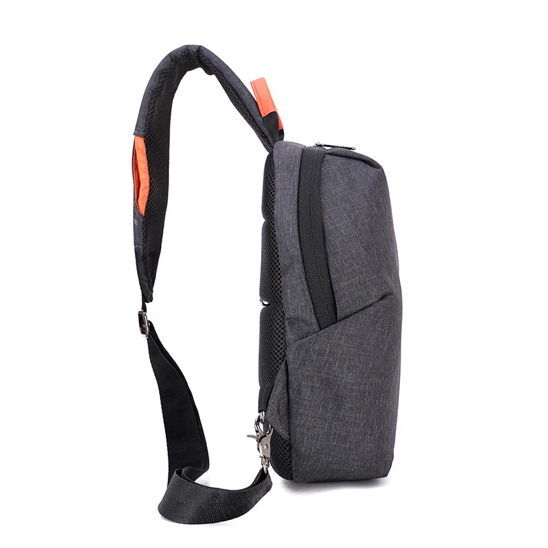 Unisex Casual Sports Headset Purse Nylon Messenger Bag