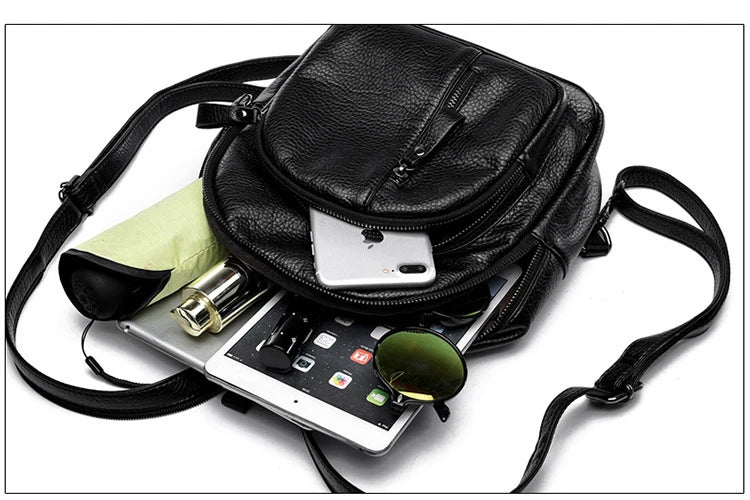 High Youth PU Daypack Backpacks for Teenage Girls