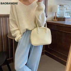 Women's PU Leather Shoulder Messenger Bag Vintage Small Tote