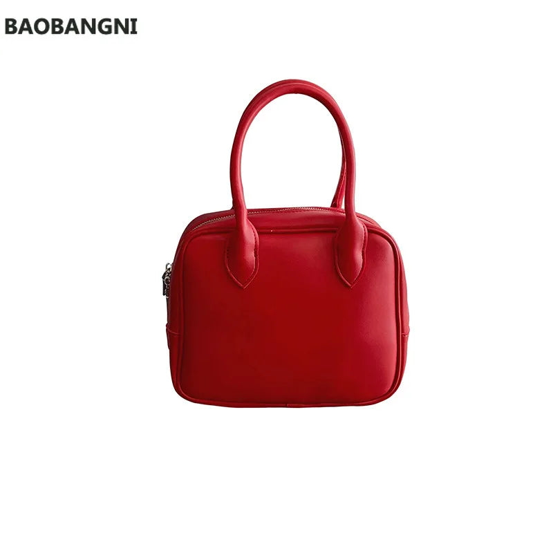 Women's PU Leather Shoulder Messenger Bag Vintage Small Tote