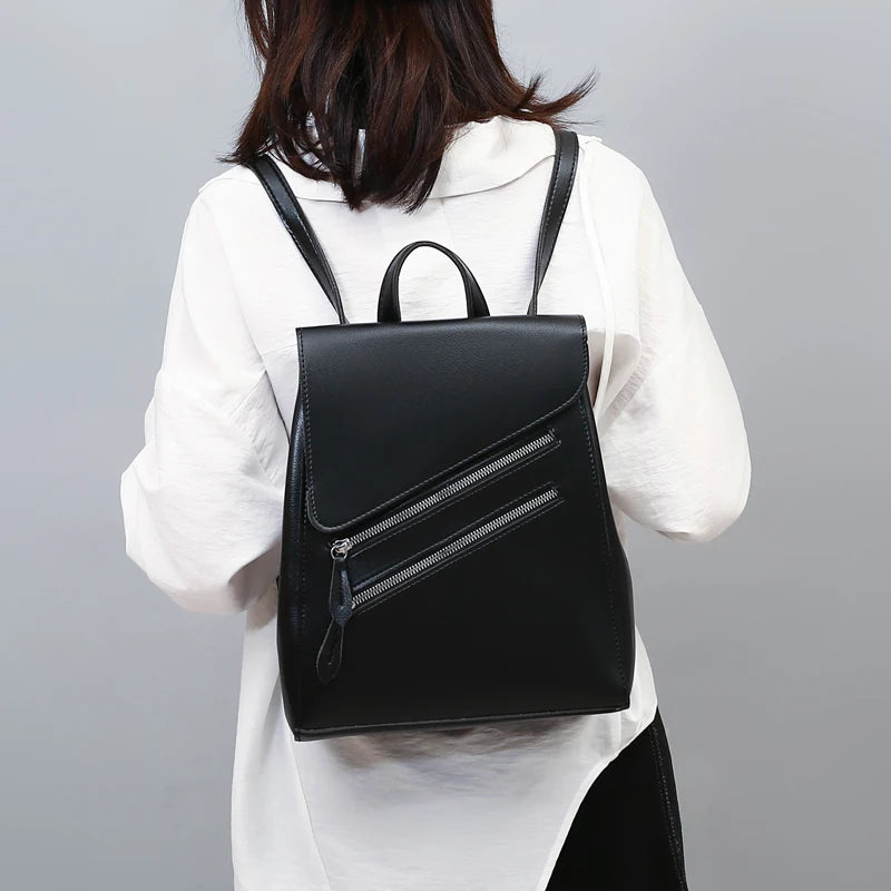 High Youth Leather Backpacks for Teenage Girls