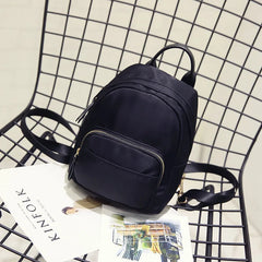 Nylon Women's Backpack for School Girls Teens Female