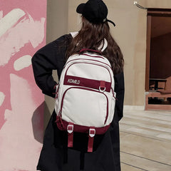 Contrasting Colors Laptop Backpack for School