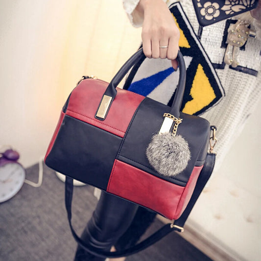 Women Leather Handbags Boston Shoulder Bag Messenger Bags