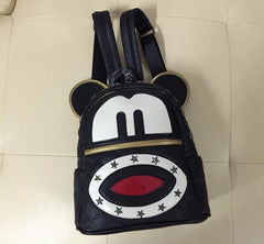 PU Big Ears Character Pocket Backpacks Rucksack Bag