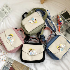 Women Small Square Crossbody Bag Handbag