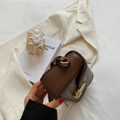 Stylish PU Leather Shoulder Bag Crossbody Handbag