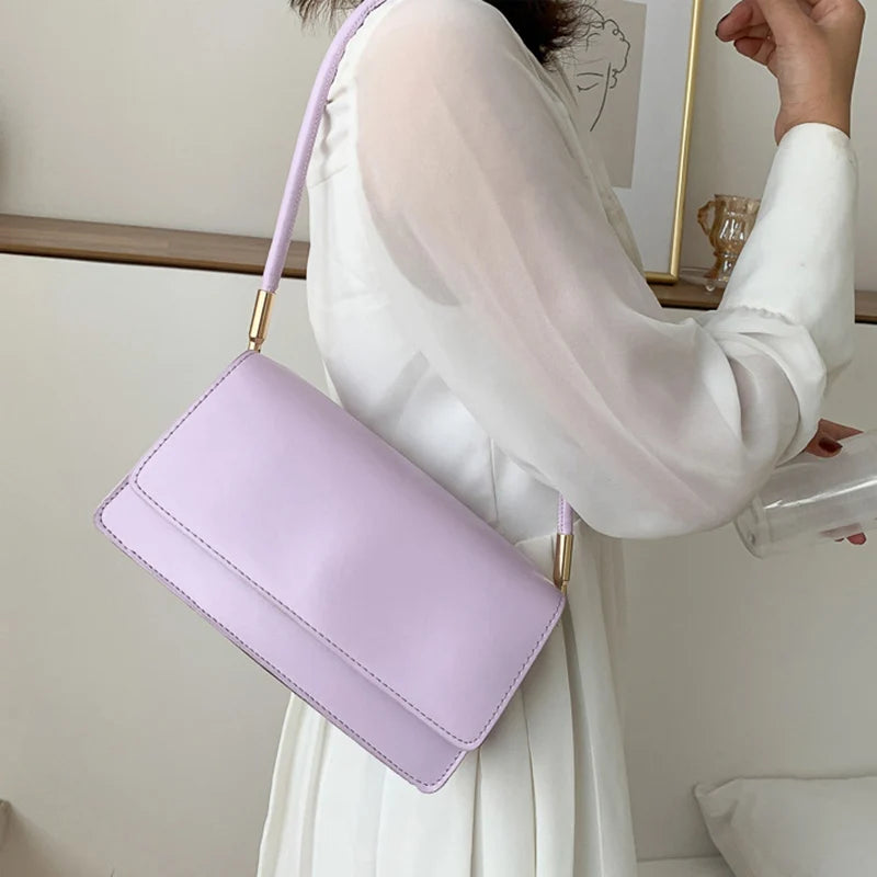 Women Shoulder Bags Solid Armpit Handbag Purse Clutch Messenger Bag