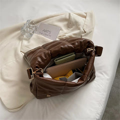 Soft Pu Leather Shoulder Bag Winter Style Crossbody Bag