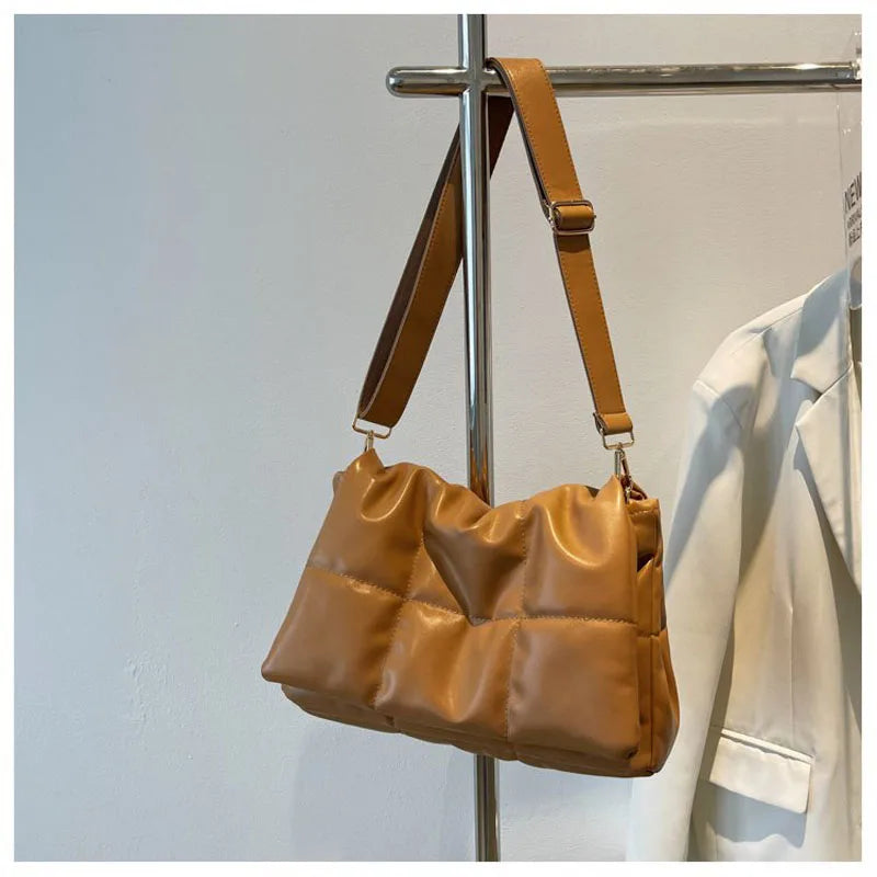 Soft Pu Leather Shoulder Bag Winter Style Crossbody Bag