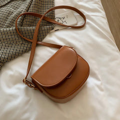 Crossbody Bag for Women Solid Flap Shoulder Tote Small Handbag