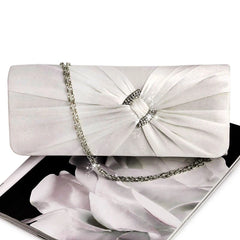 Women's Bridal Rhinestone Chain Clutch Bag