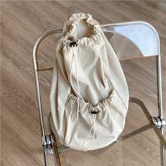 Waterproof Nylon Bucket Bag Lightweight Crossbody Handbag