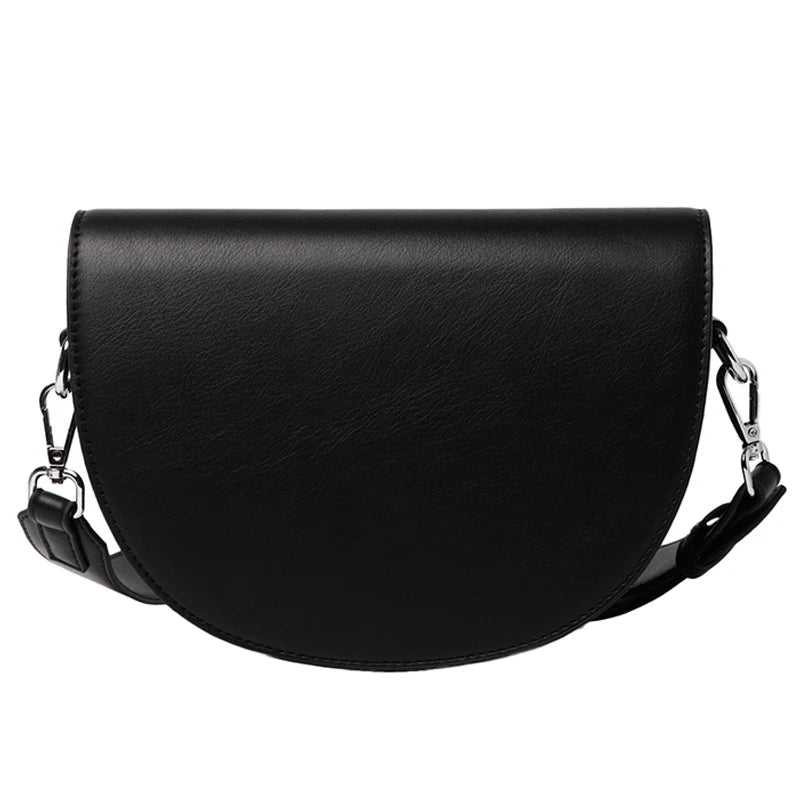 Women's Shoulder Messenger Saddle Bag Textured Western Pu Leather 