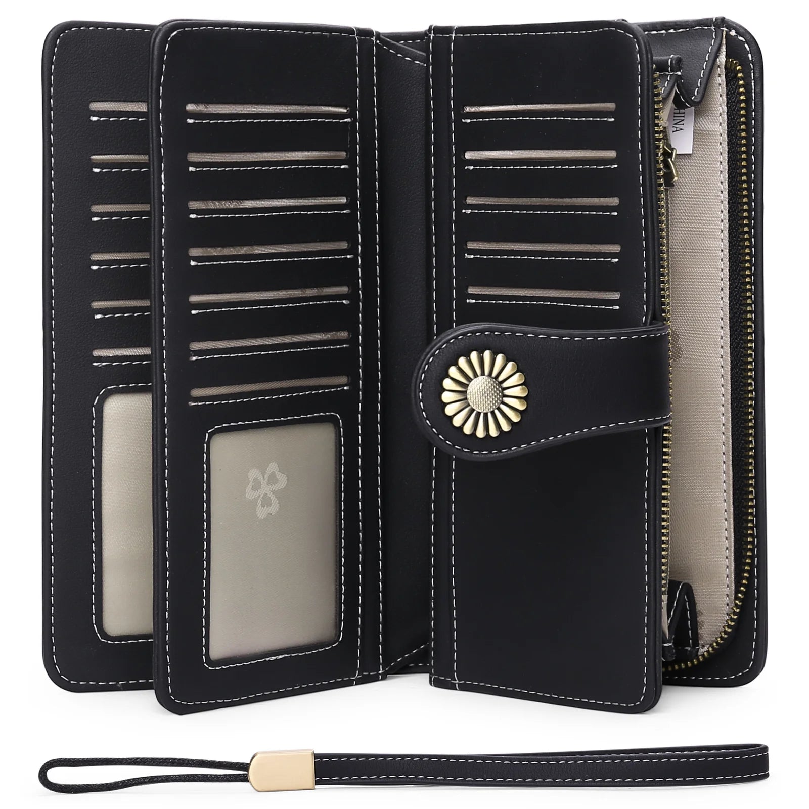 Women's Long Wallet Pu Multifunctional High Women's Wallet RFID Handbag