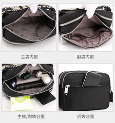 Women's Nylon Print Shoulder Messenger Bags Lovely Small Square Bags