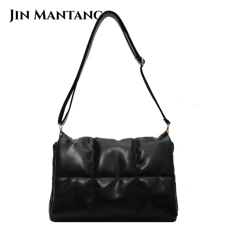 Women's Quilted Leather Crossbody Bag for Spring