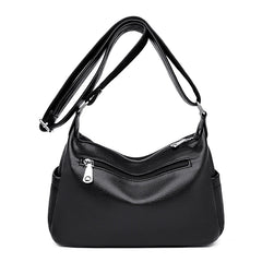 Fashionable Leather Work Shoulder Bag with Adjustable Strap