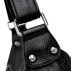 Fashionable Leather Work Shoulder Bag with Adjustable Strap