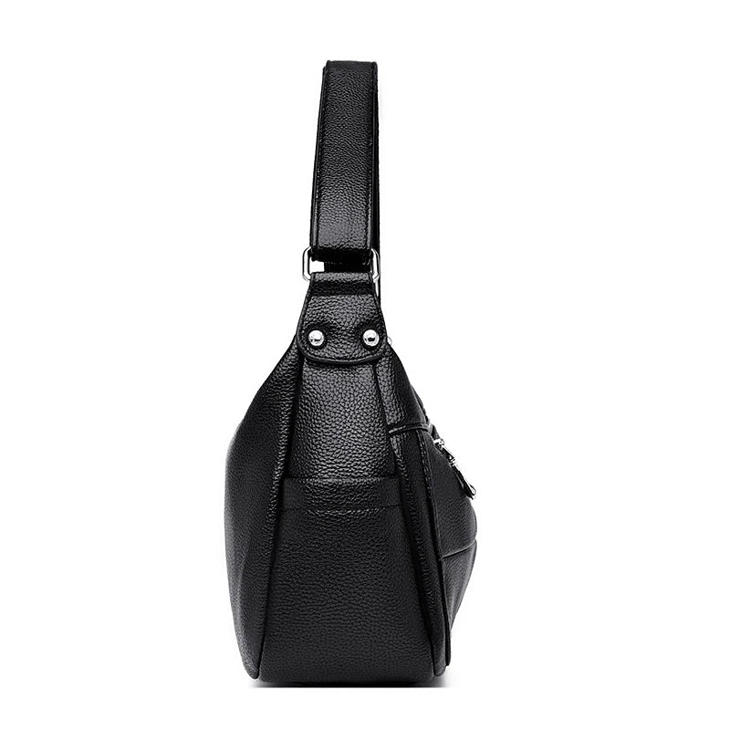 Fashionable Leather Work Shoulder Bag with Adjustable Strap