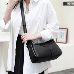 Casual Tote Women Leather Shoulder Bag Adjustable Strap Big Pocket