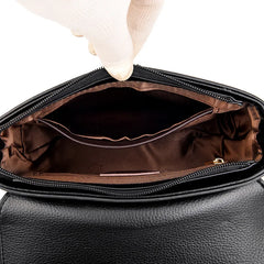 Stylish Women Leather Crossbody Bag High Capacity Work Handbags